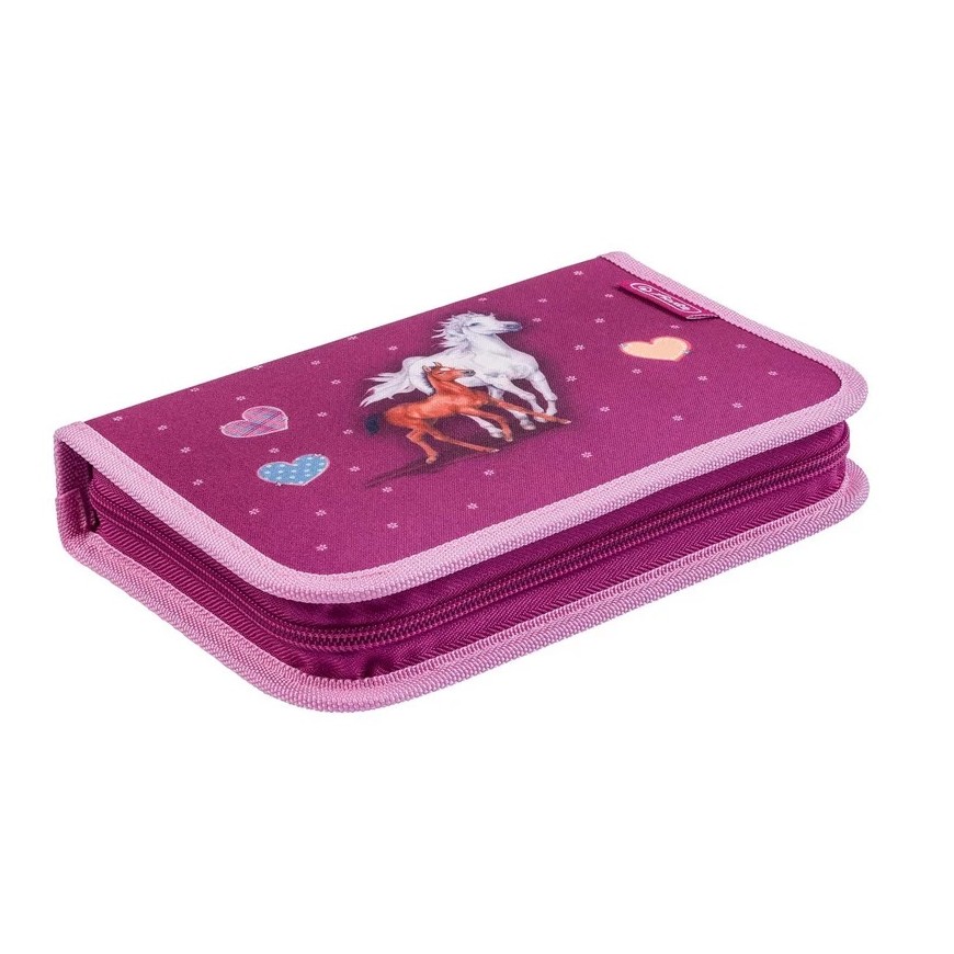 ESTUCHE ERGONOMICO DOBLE DISEÑO CABALLOS