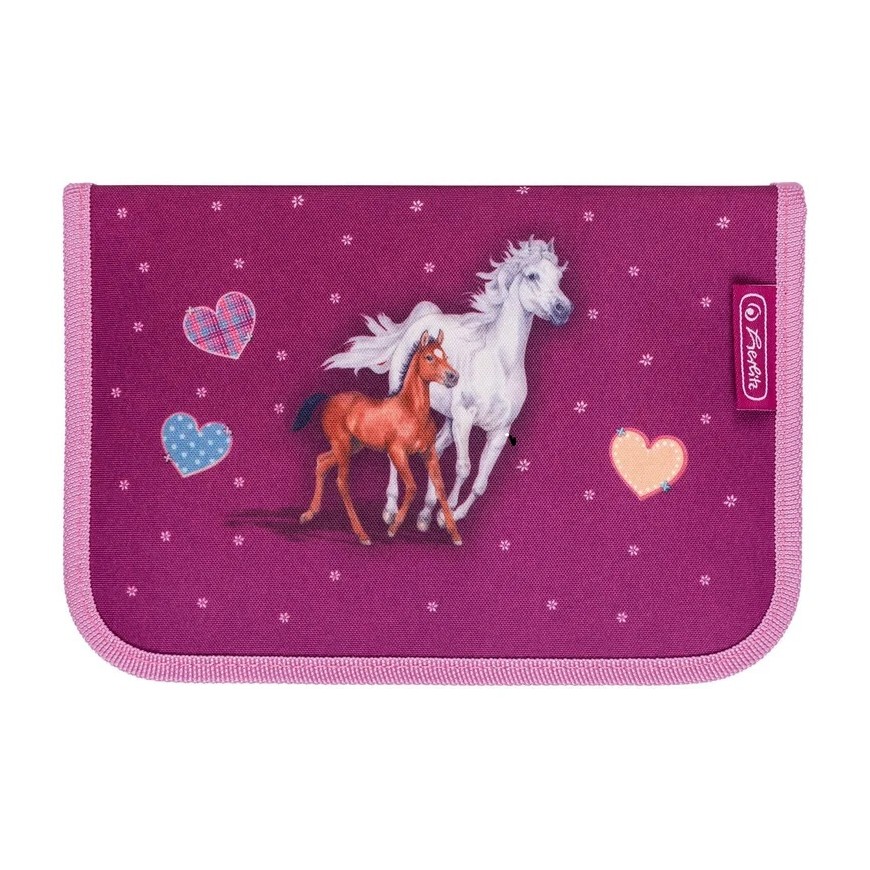 ESTUCHE ERGONOMICO DOBLE DISEÑO CABALLOS