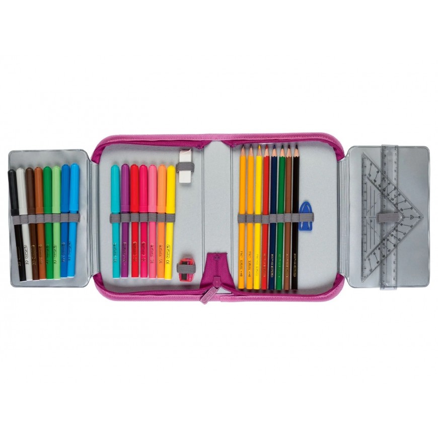 ESTUCHE ERGONOMICO DOBLE DISEÑO CABALLOS