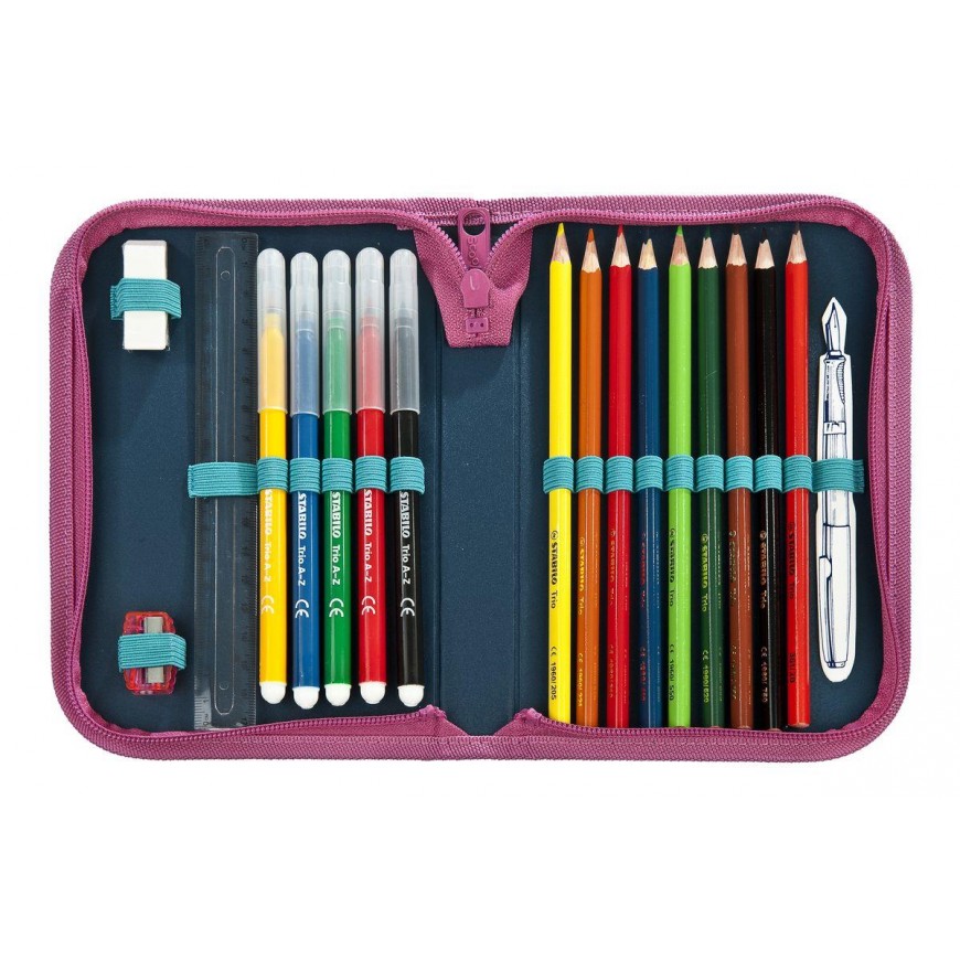 ESTUCHE ERGONOMICO DOBLE DISEÑO LOVE