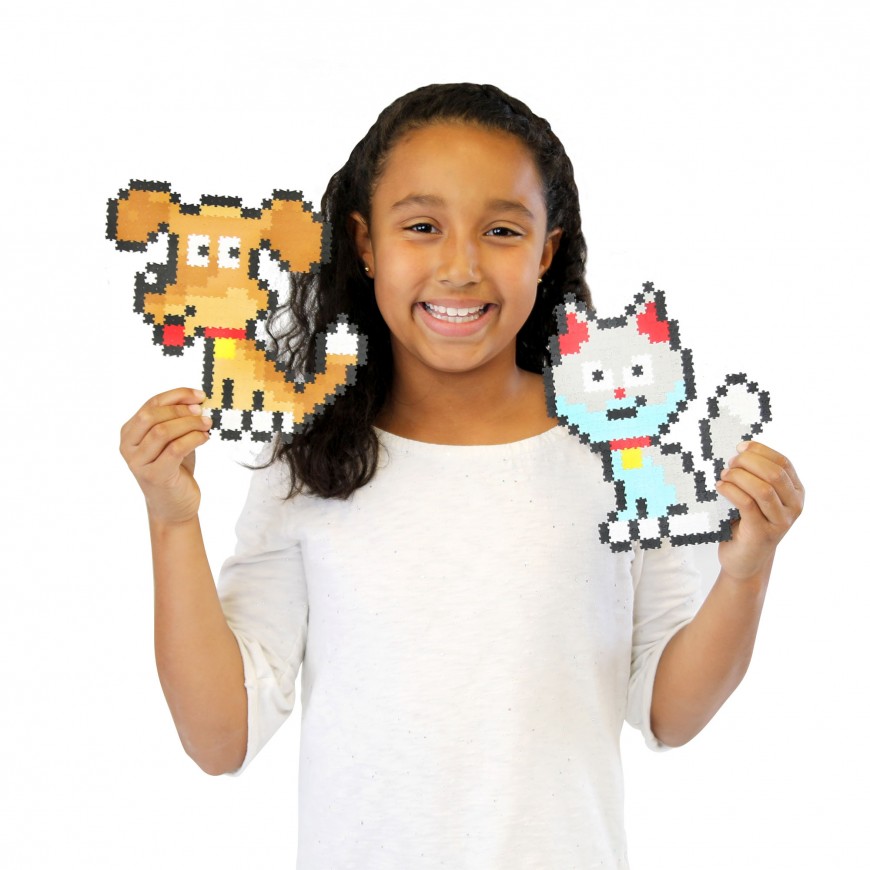 PUZZLE PIXELES 700 PIEZAS, MASCOTAS