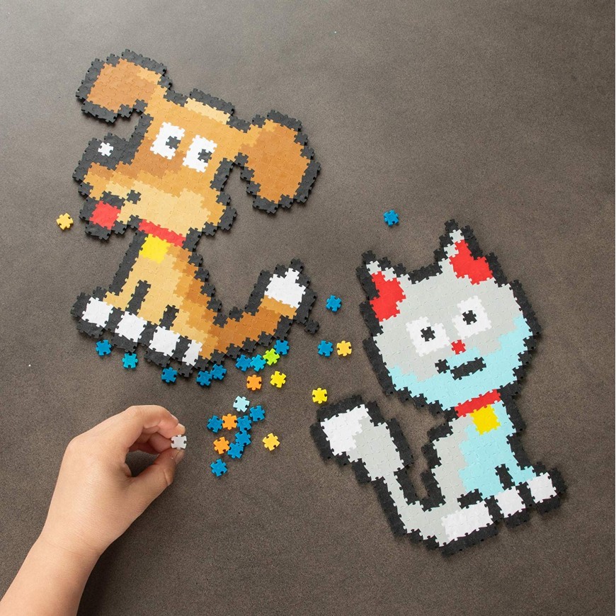 PUZZLE PIXELES 700 PIEZAS, MASCOTAS