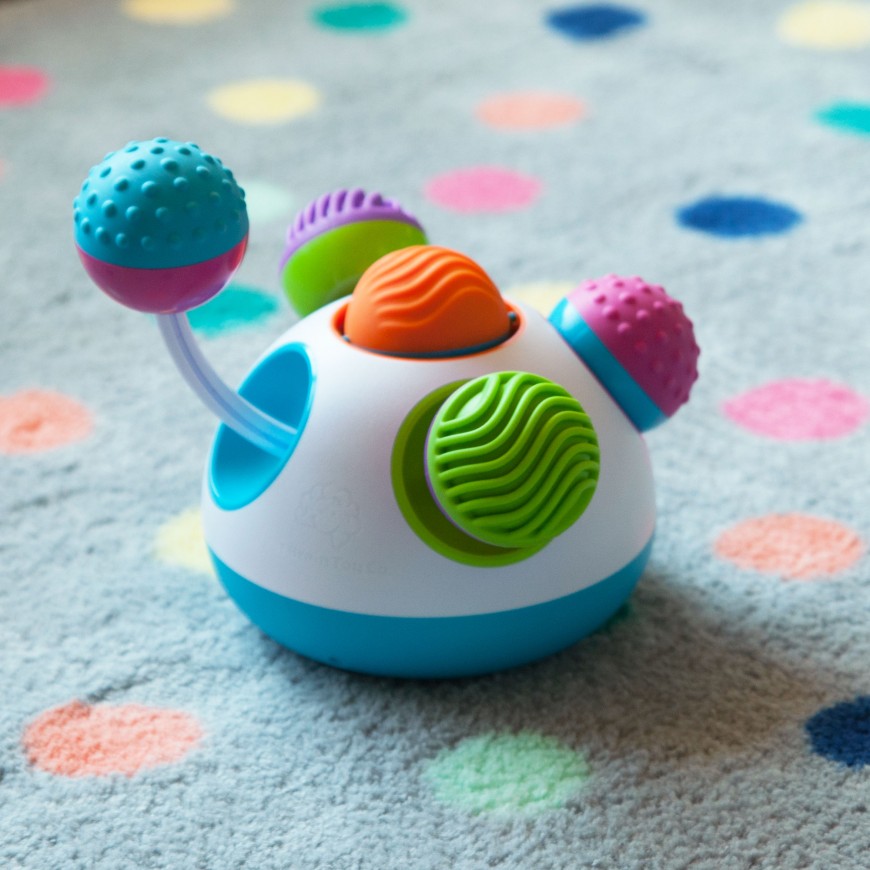 JUGUETE SENSORIAL BEBE SONIDO, MOVIOMIENTO Y TEXTURAS