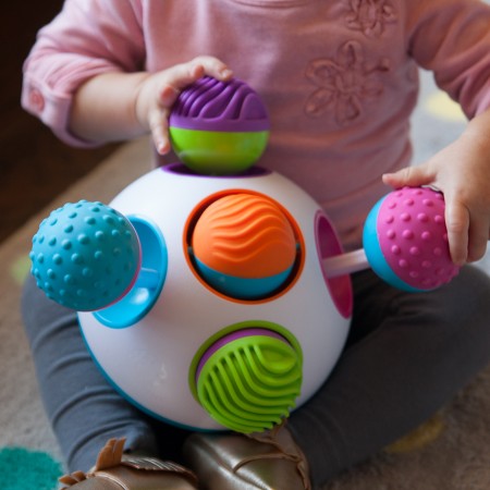 JUGUETE SENSORIAL BEBE SONIDO, MOVIOMIENTO Y TEXTURAS