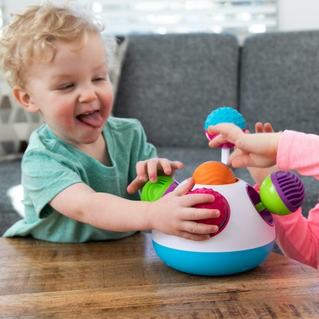 JUGUETE SENSORIAL BEBE SONIDO, MOVIOMIENTO Y TEXTURAS