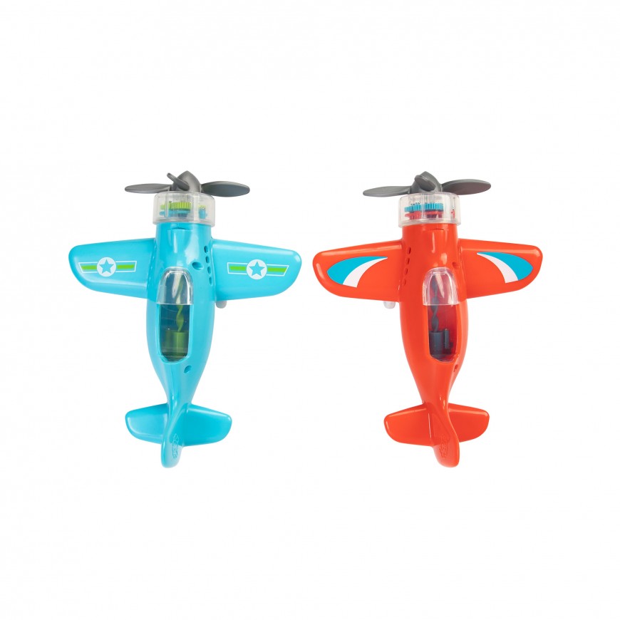 AVION A HELICE ROJO PARA OBSERVAR Y JUGAR
