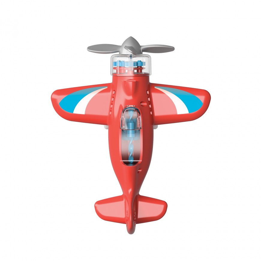 AVION A HELICE ROJO PARA OBSERVAR Y JUGAR AVION A HELICE ROJO PARA OBSERVAR Y JUGAR
