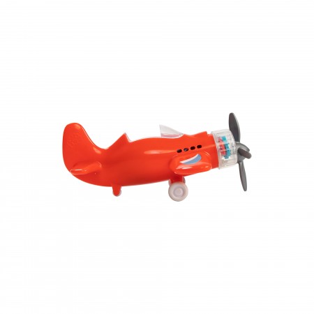 AVION A HELICE ROJO PARA OBSERVAR Y JUGAR