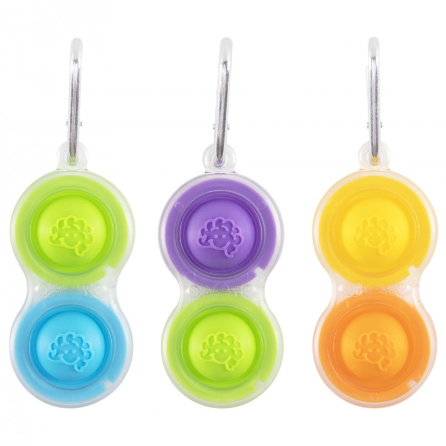LLAVERO ANTIESTRESS SENSORIAL TRANSPARENTE