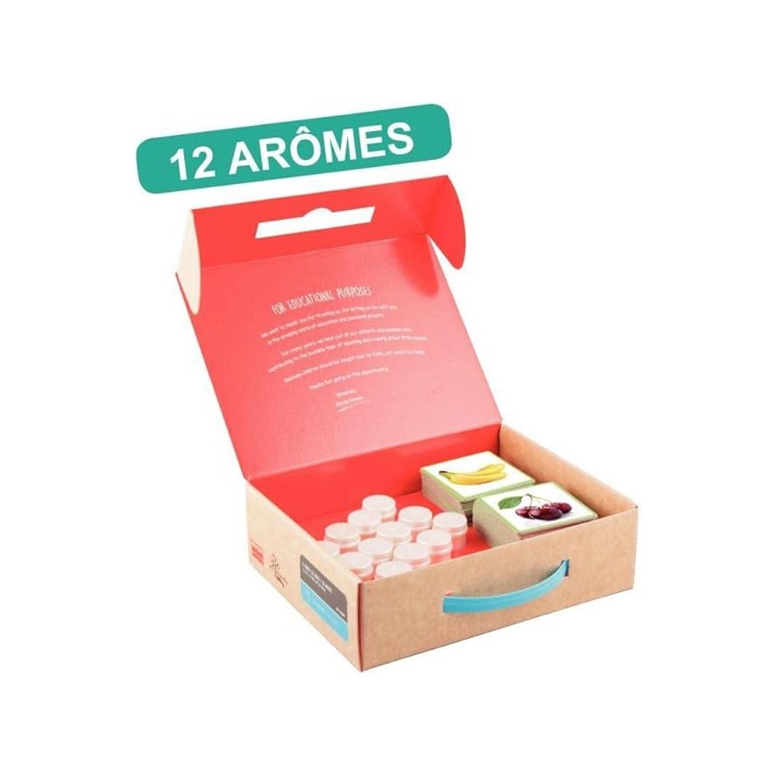 Juego sensorial, asocia el olor con la fruta