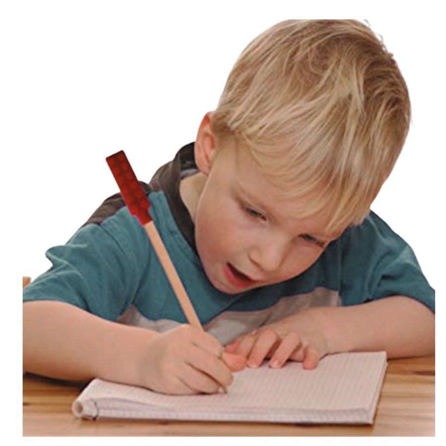 Mordedor Sensorial Tapa de lápiz Diseño Lego