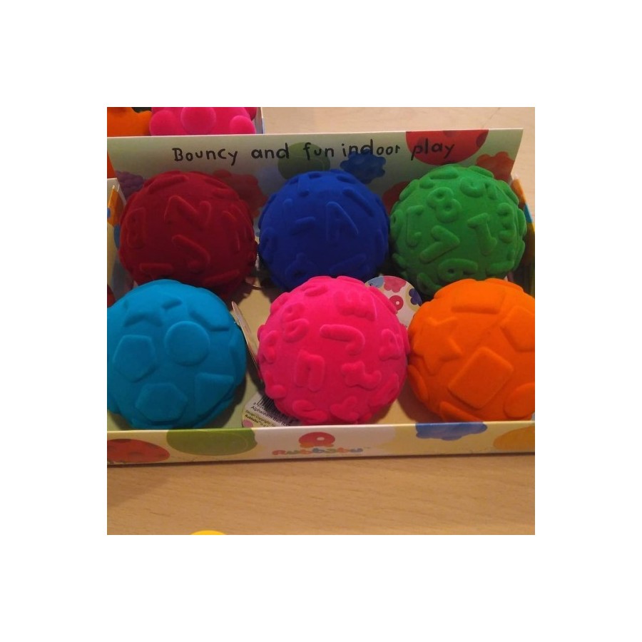 Set de 6 Pelota Sensorial Estimulación Táctil 10 cm diámetro, multicolor