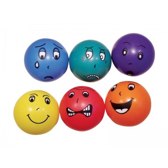 Pelotas de las emciones de goma, diámetro 15 cm, 6 unidades