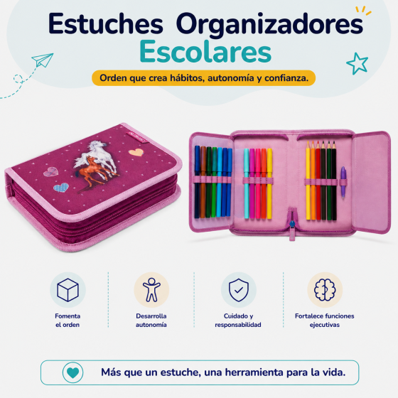 Estuches Organizadores Escolares | Orden y Autonomía | Kindertop