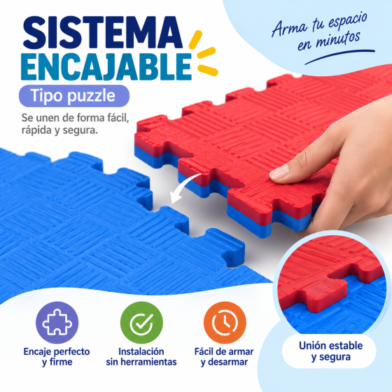 Tatami Goma EVA Extra Grueso 2,5 cm para Niños | Kindertop