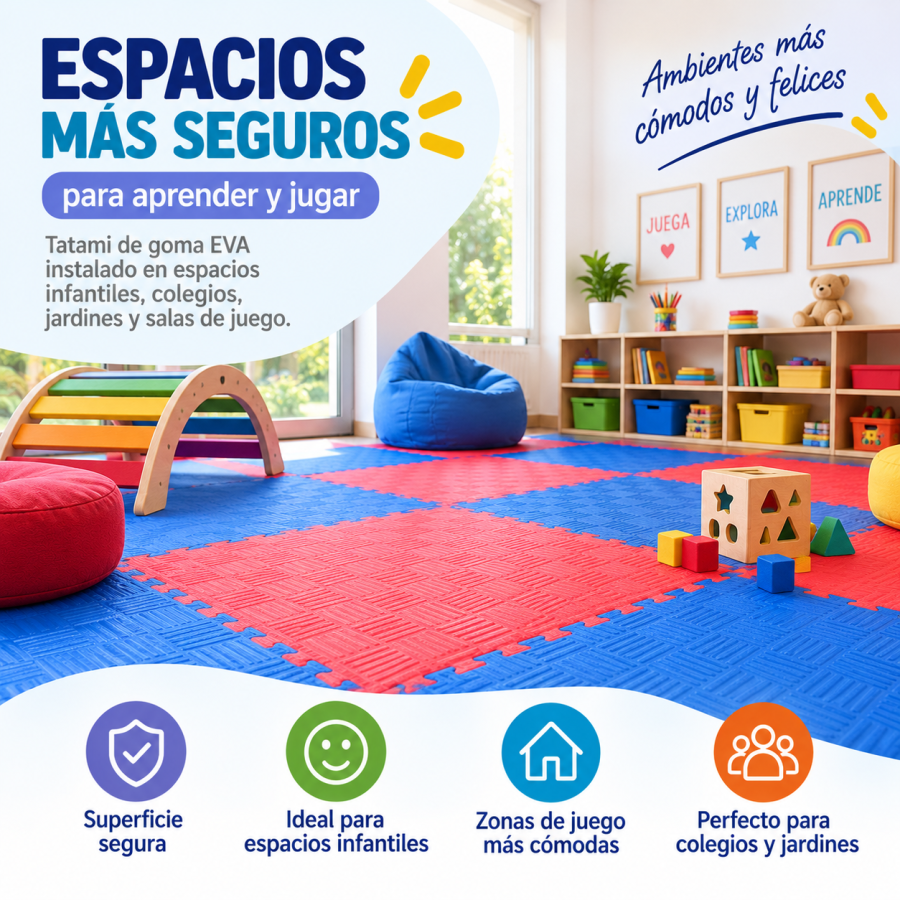 Tatami Goma EVA Extra Grueso 2,5 cm para Niños | Kindertop