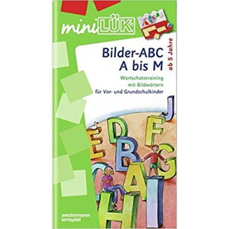 Libro para juego de concentración mini ARCO 12 piezas aleman: Bilder-ABC A bis M