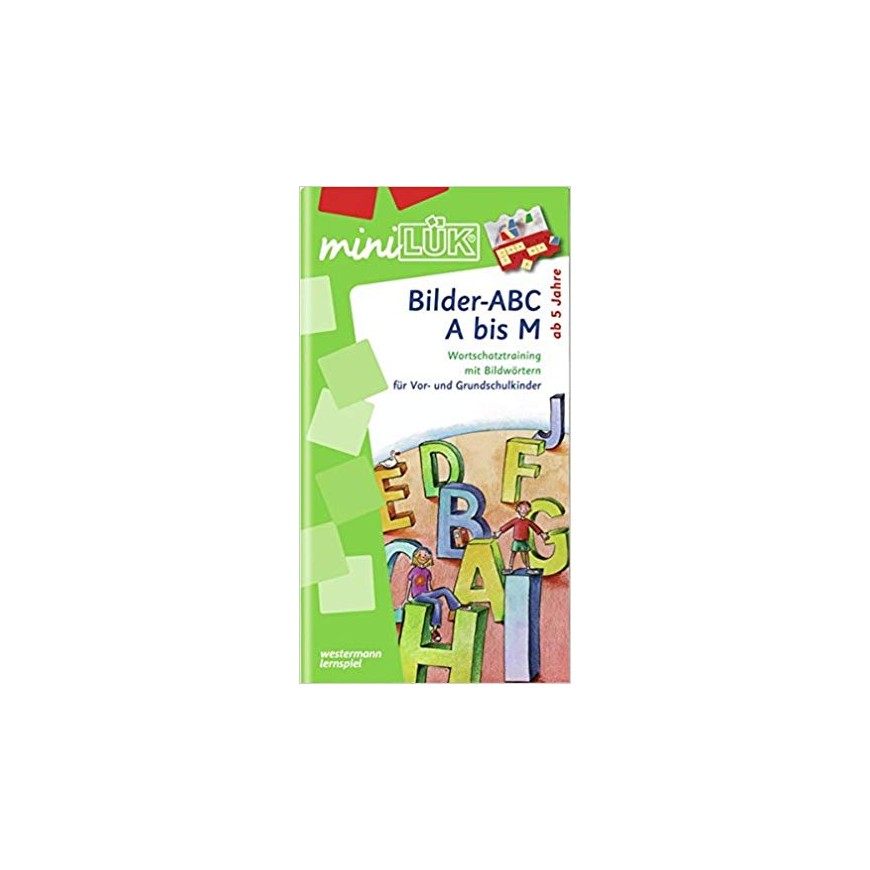 Libro para juego de concentración mini ARCO 12 piezas aleman: Bilder-ABC A bis M